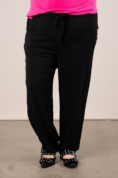 Teddy Drawstring Waist Jogger Pants