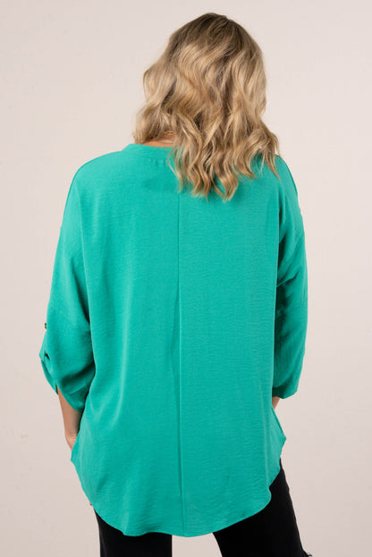 Lillian Tab Sleeve Hi-Lo Tunic