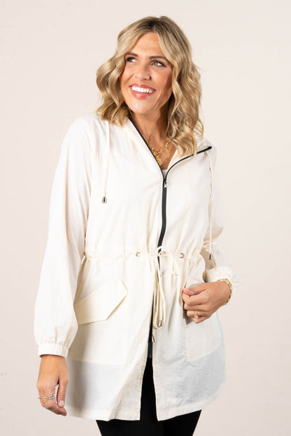 Stormy Hooded Windbreaker Jacket