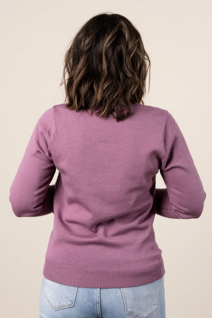 Gabbie Boat Neck Ruffle Cuff Sweater