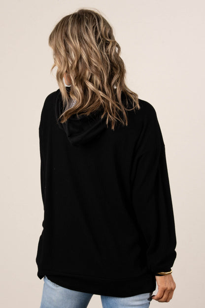 Andi Ribbed Hooded Top