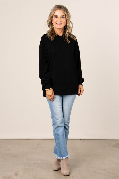 Andi Ribbed Hooded Top