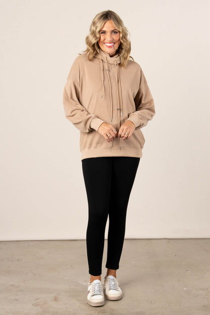 Malona Crew Neck Hooded Pullover