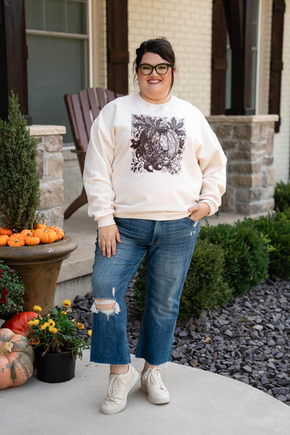 Fall Pumpkin Graphic Sweatshirt