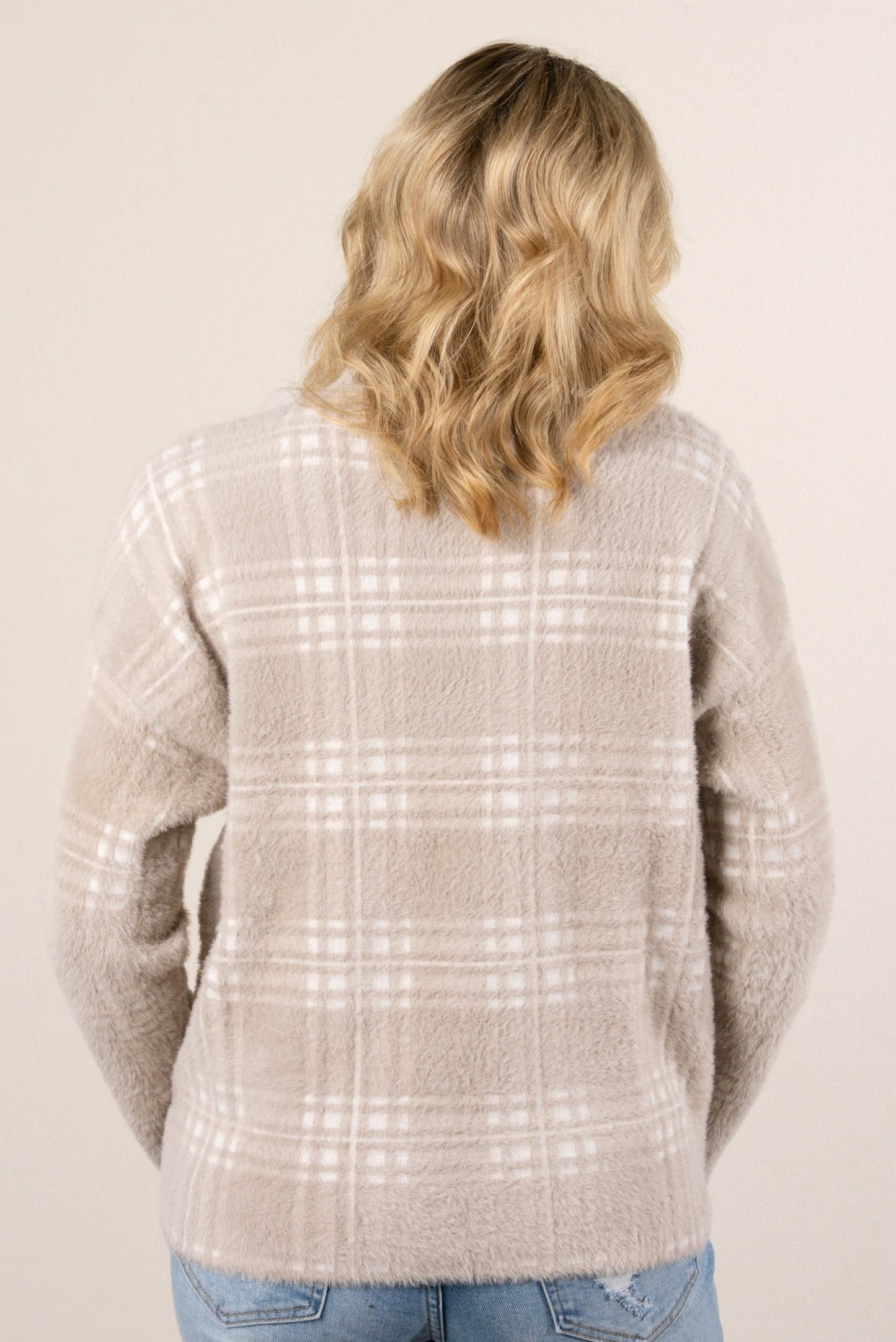 Paulette Striped Mock Neck Sweater