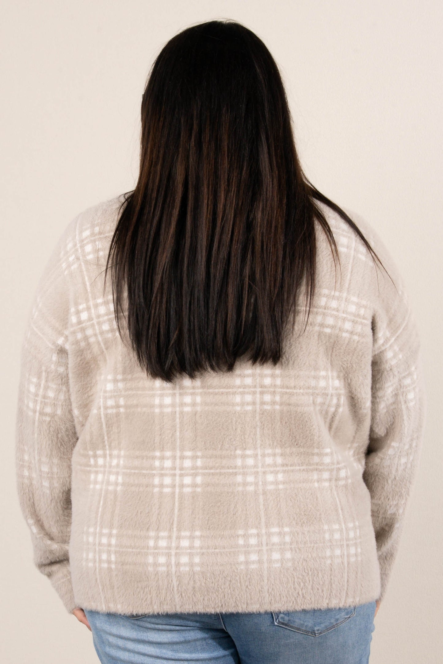 Paulette Striped Mock Neck Sweater