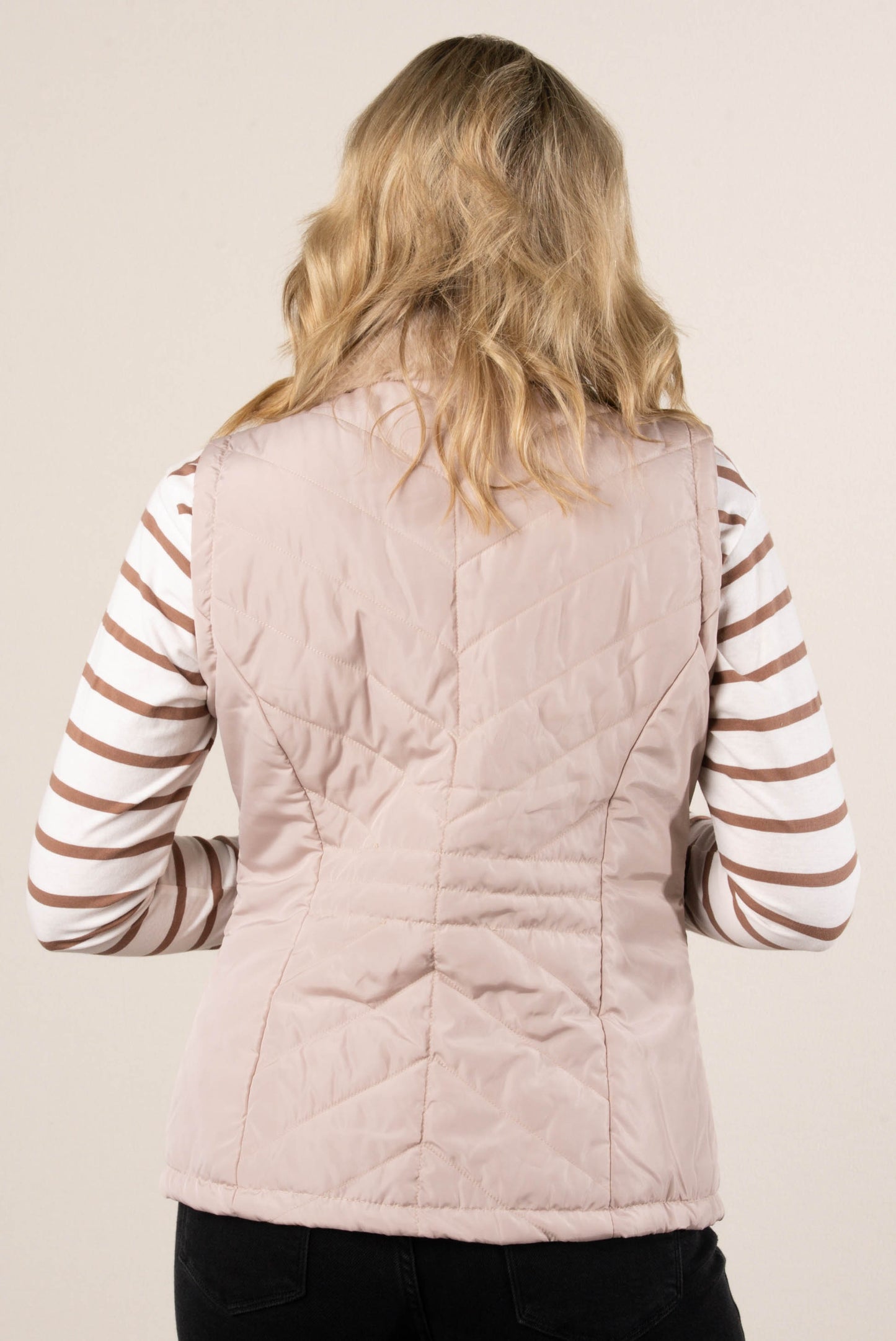 Selena Quilted Zip Front Vest