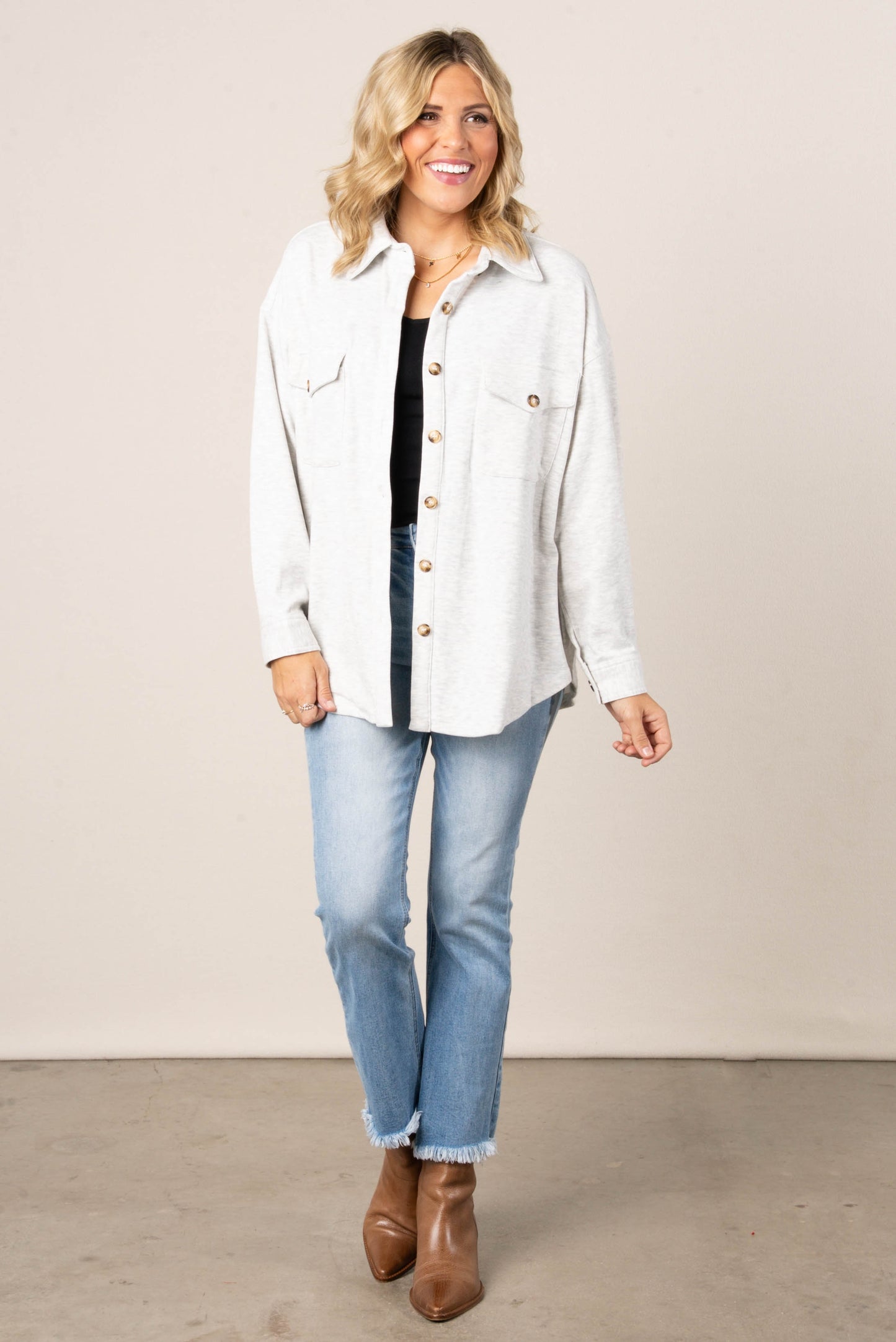 Julie Fleece Lined Shacket
