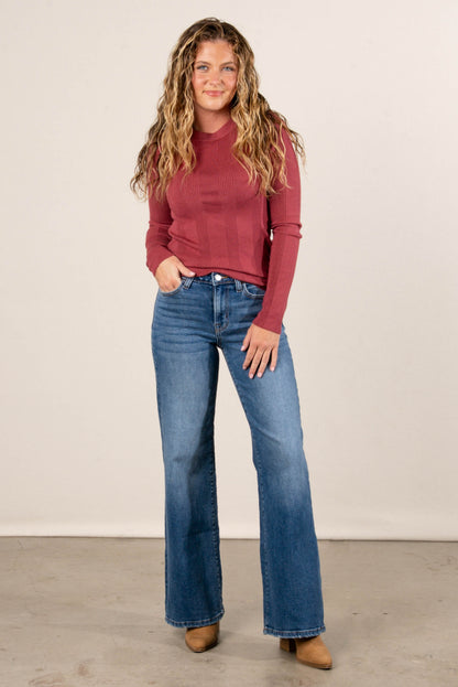 Zenana | Spencer High Rise Wide Leg Jeans