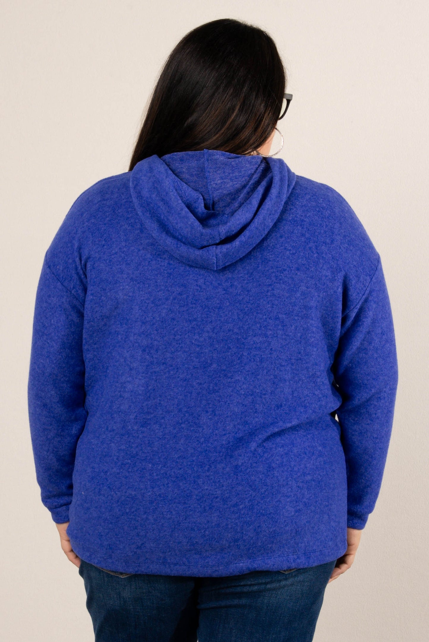 Brisk Morning Brushed Melange Hooded Top