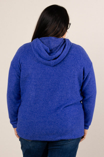 Brisk Morning Brushed Melange Hooded Top