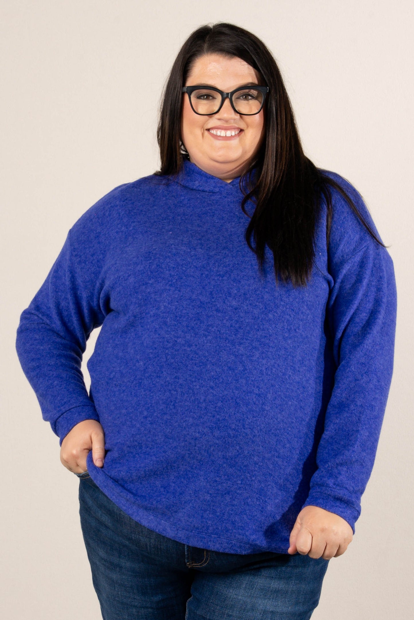 Brisk Morning Brushed Melange Hooded Top