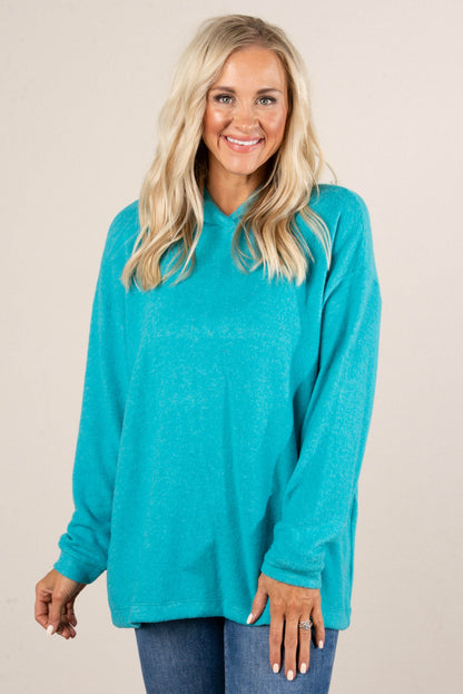 Brisk Morning Brushed Melange Hooded Top