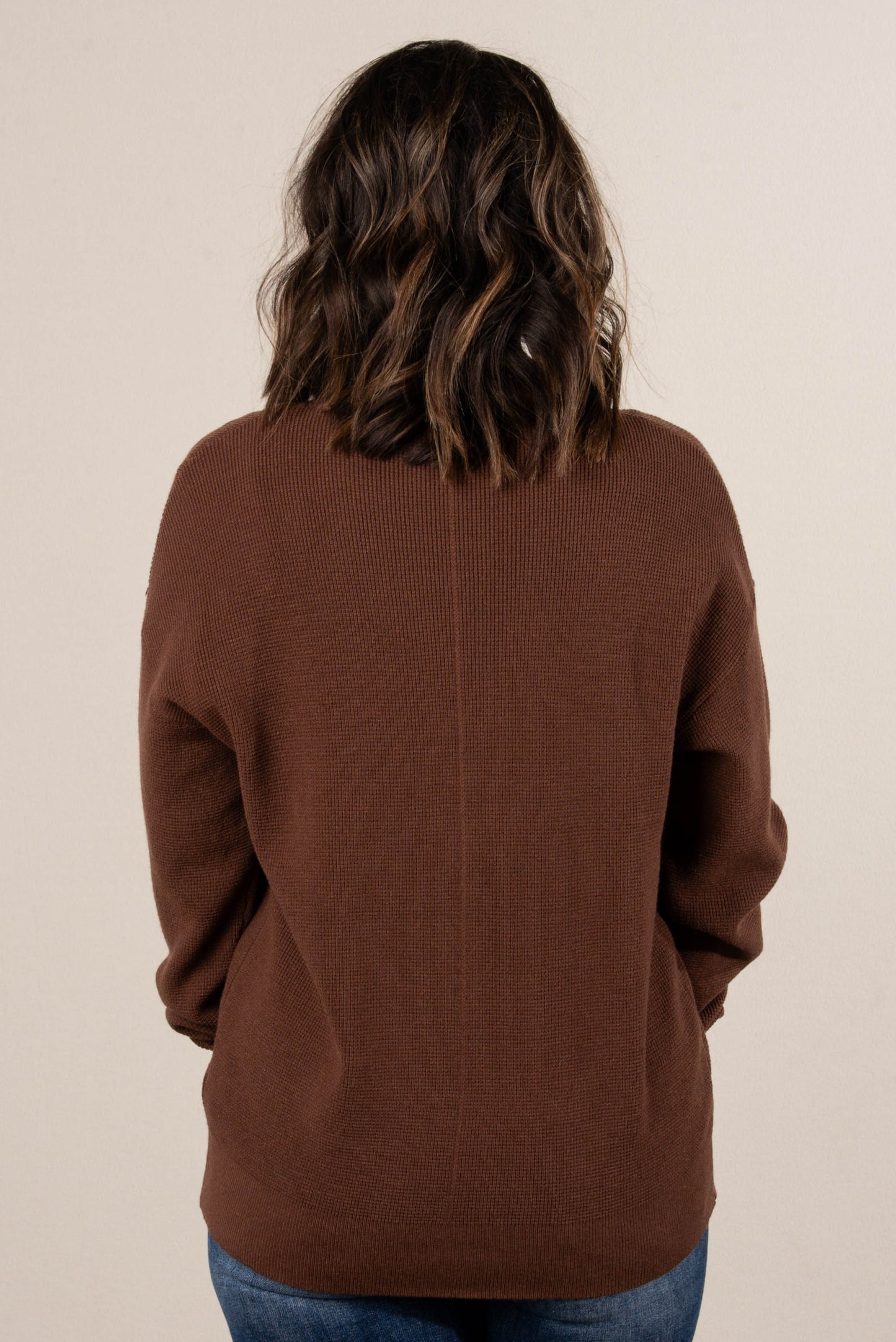 Falling Leaves Mini Waffle Knit Sweater Cardigan