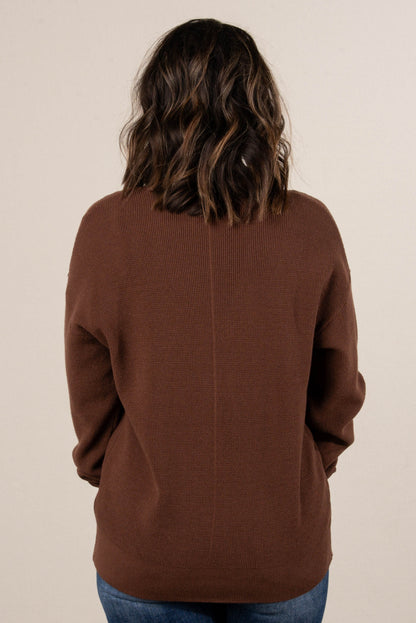 Falling Leaves Mini Waffle Knit Sweater Cardigan