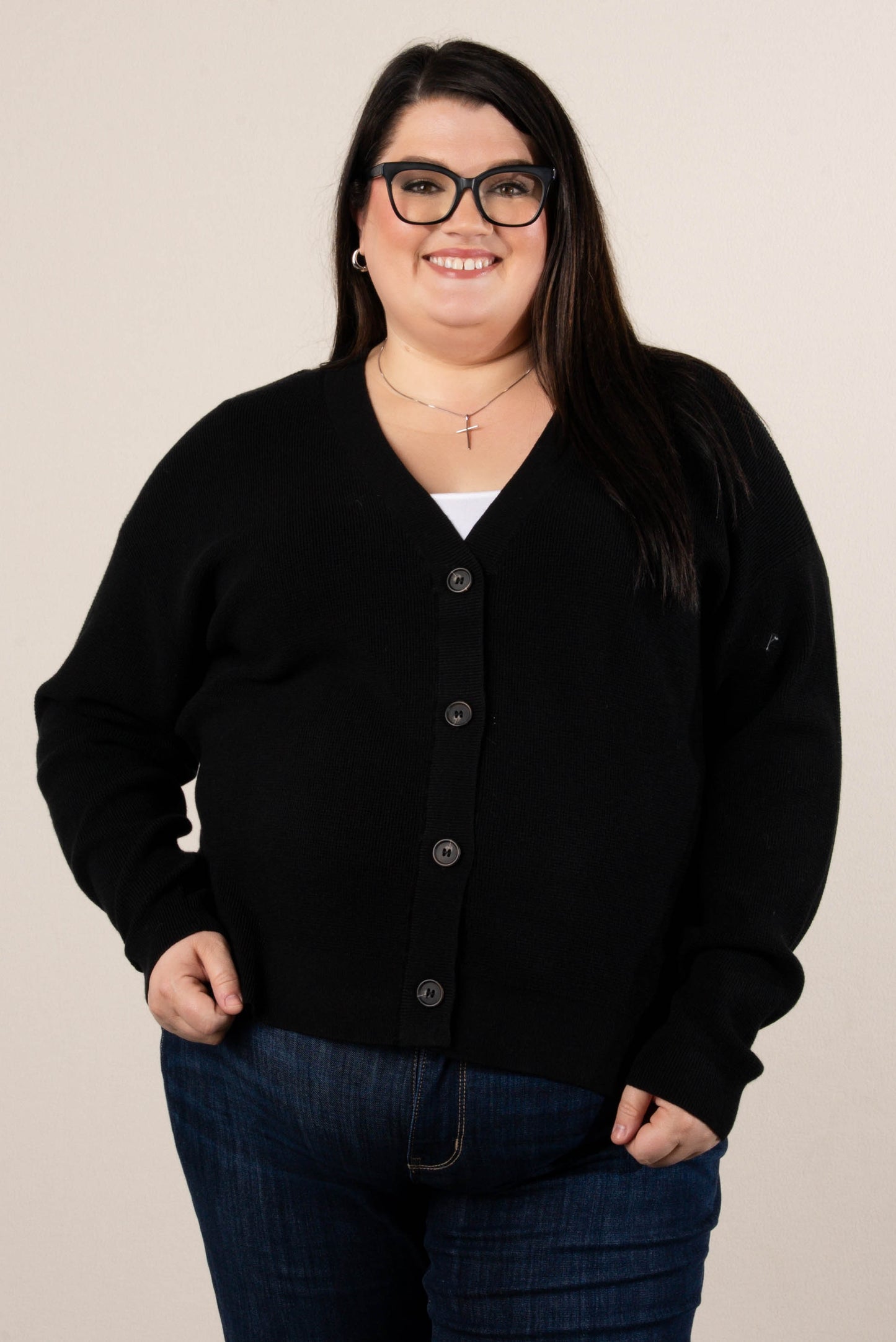 Falling Leaves Mini Waffle Knit Sweater Cardigan