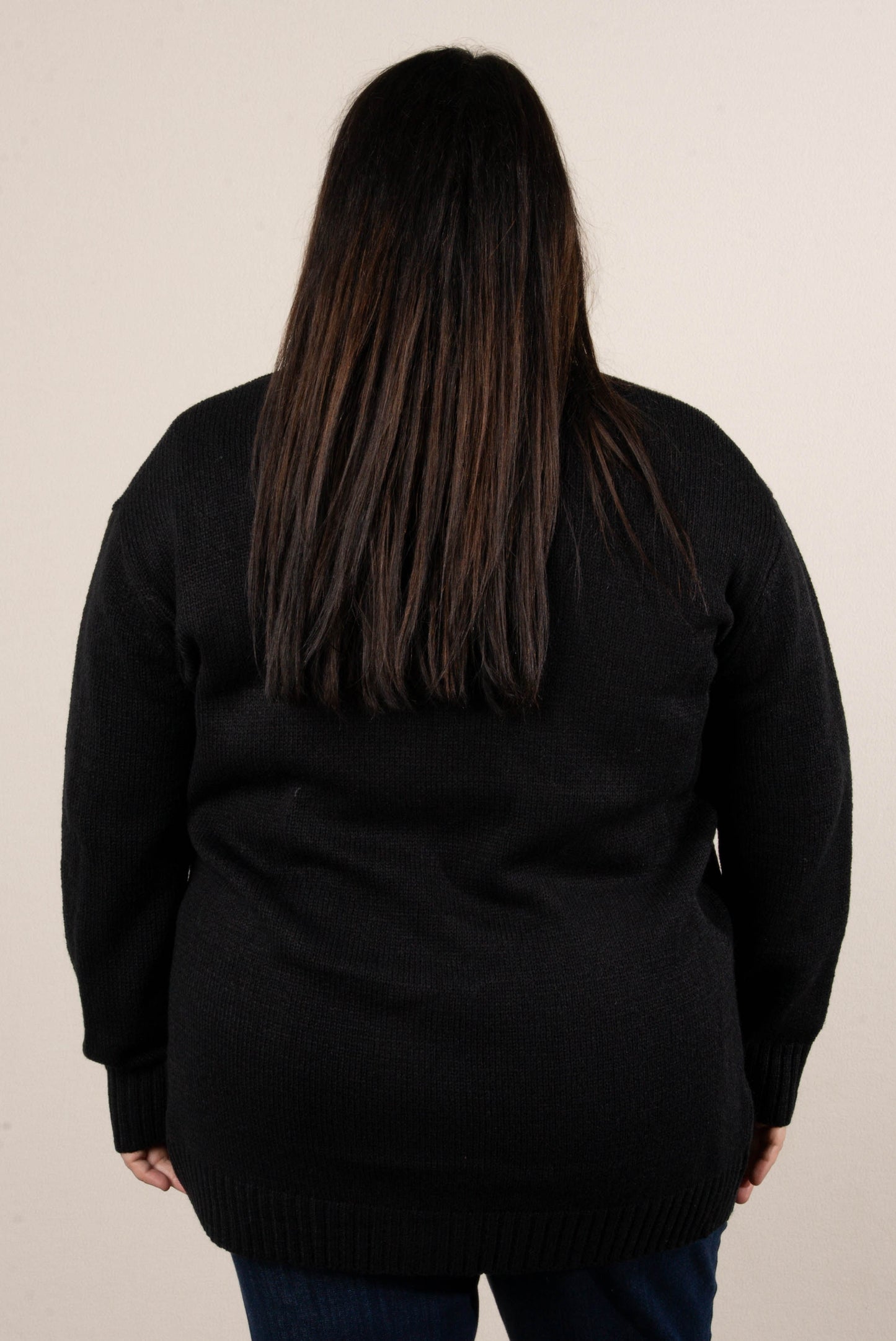 Rori Marled Knit Open Front Sweater Cardigan