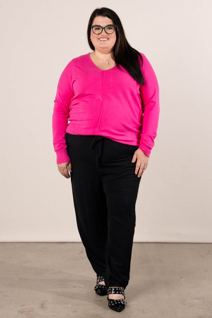 Teddy Drawstring Waist Jogger Pants