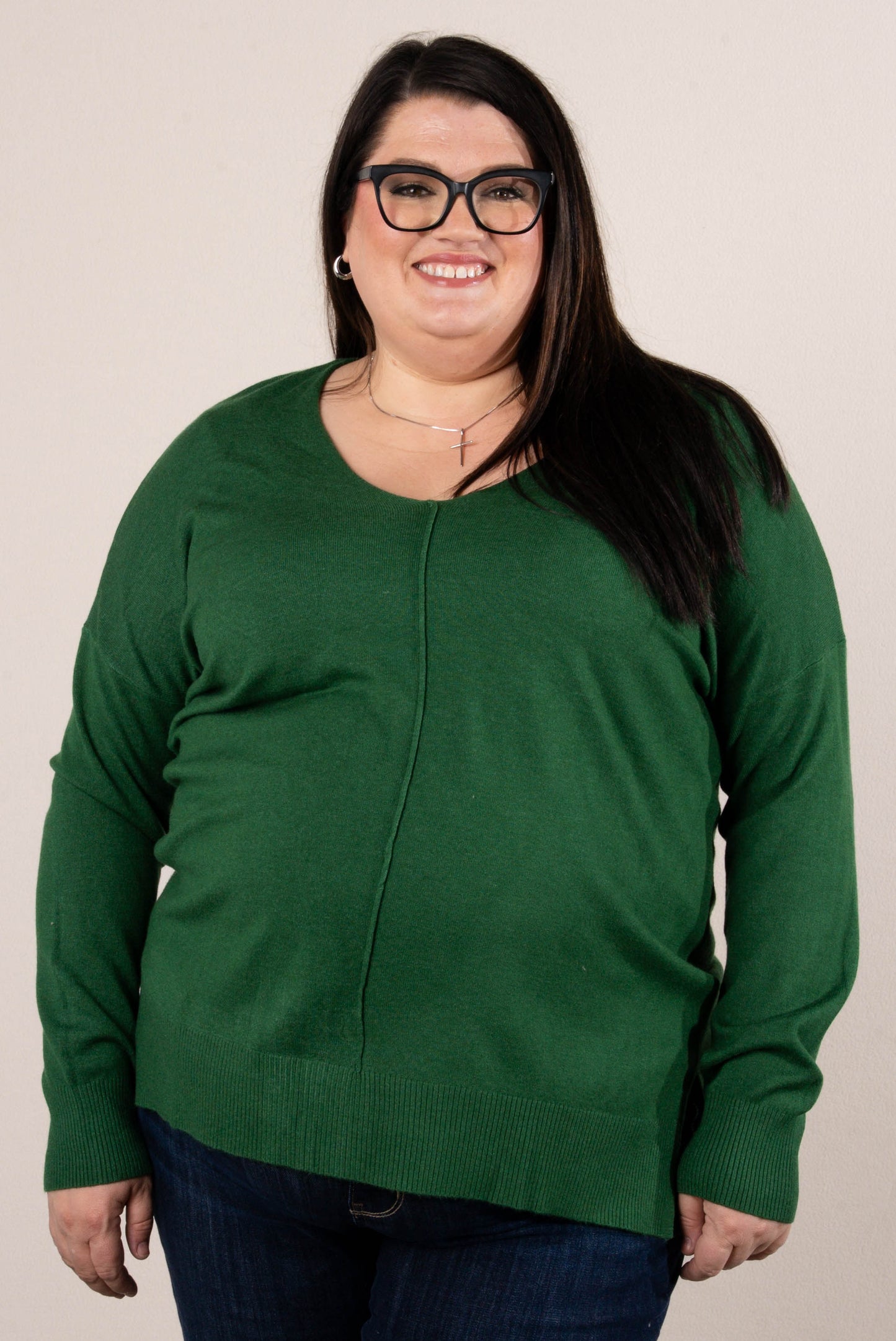 Piper Drop Shoulder Front Seam Sweater
