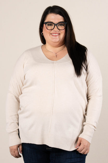 Piper Drop Shoulder Front Seam Sweater