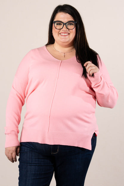 Piper Drop Shoulder Front Seam Sweater