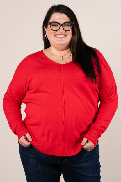 Piper Drop Shoulder Front Seam Sweater