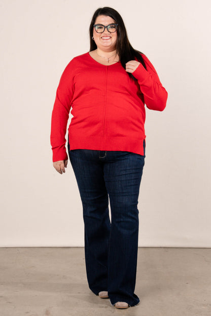 Piper Drop Shoulder Front Seam Sweater