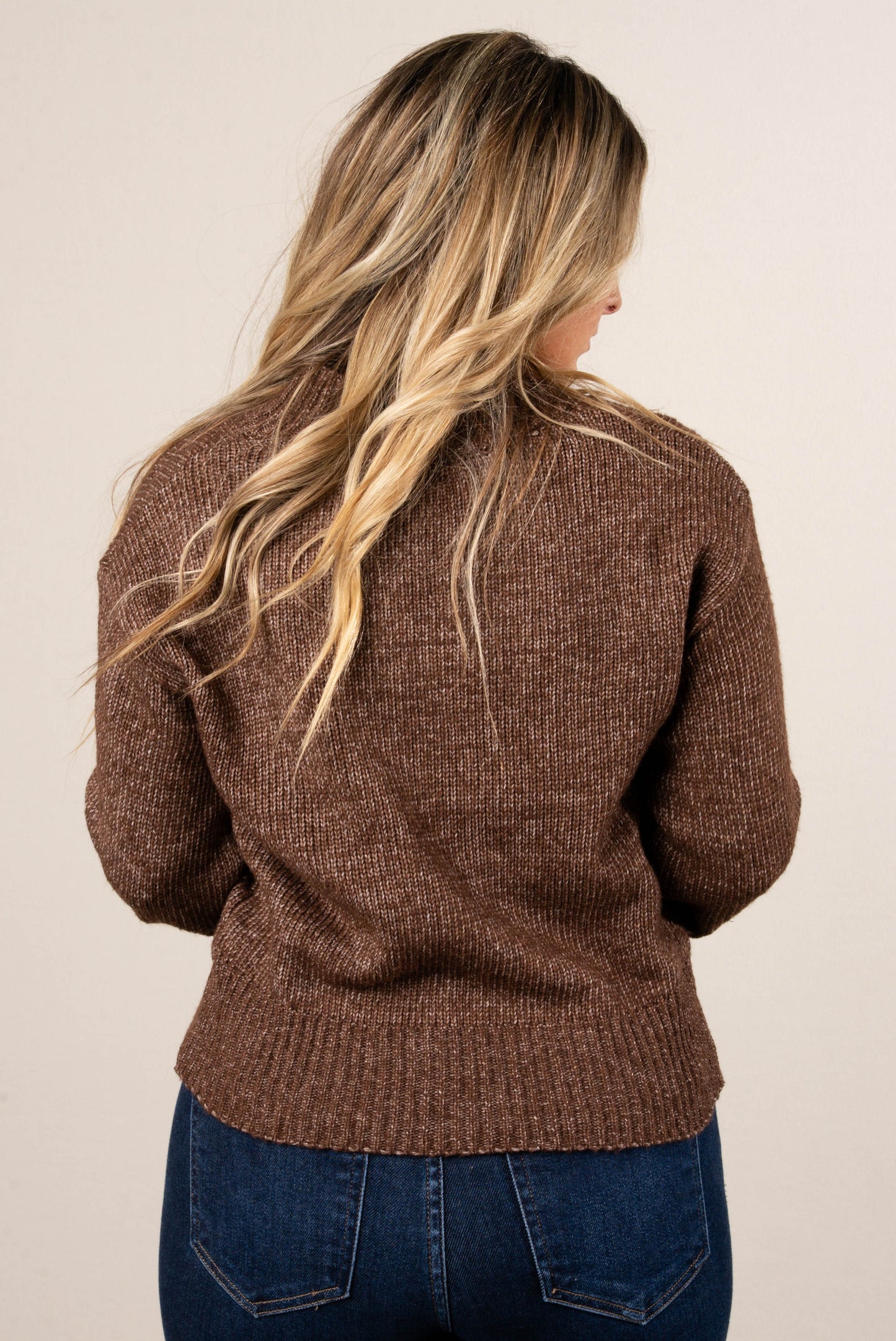 Ardelle Marled Knit Sweater Cardigan