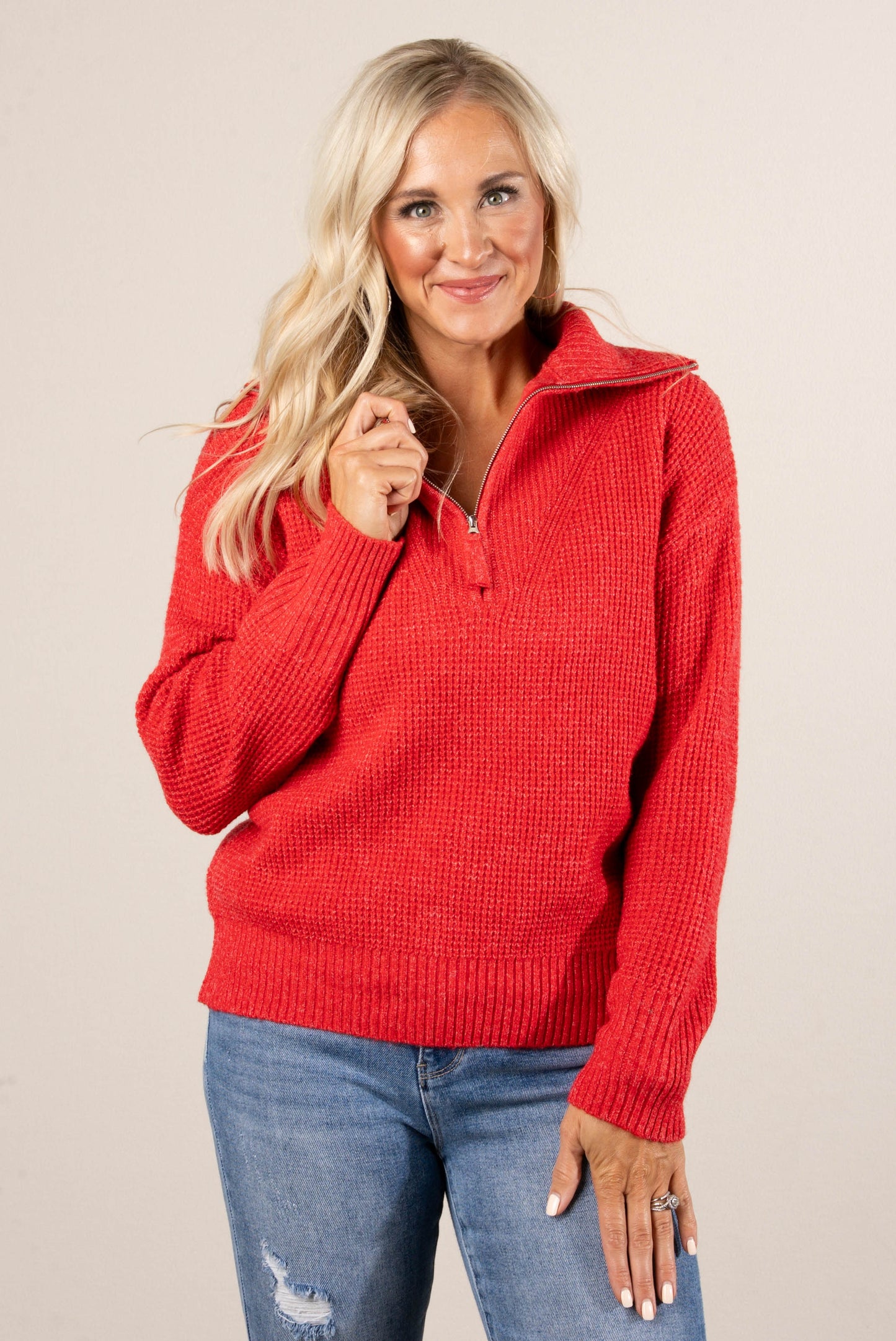 Scout Half Zip Collared Sweater