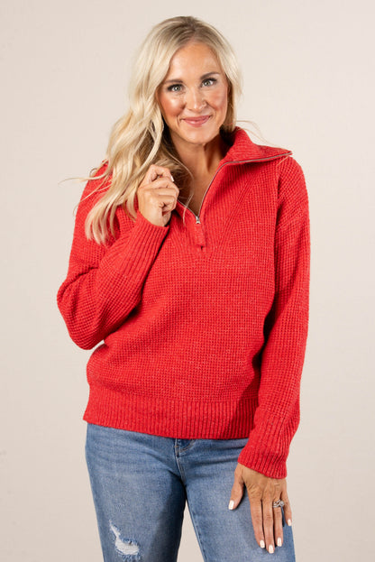 Scout Half Zip Collared Sweater