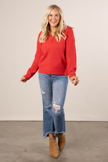 Scout Half Zip Collared Sweater