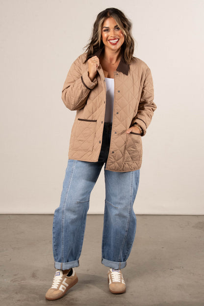 Kensington Quilted Snap Front Jacket