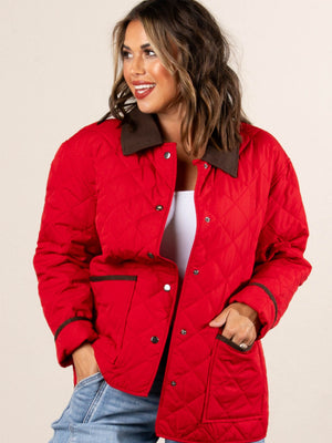 Kensington Quilted Snap Front Jacket