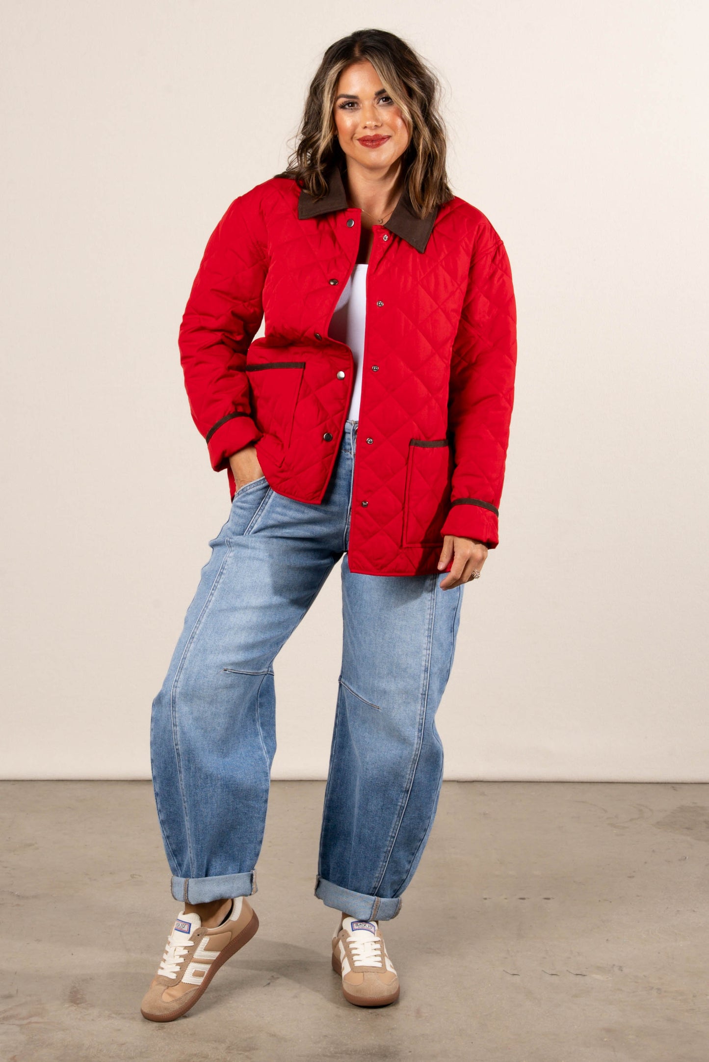 Kensington Quilted Snap Front Jacket