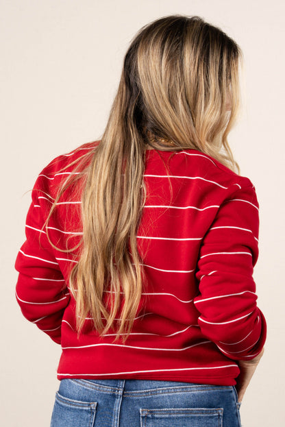 Weekender Striped French Terry Pullover