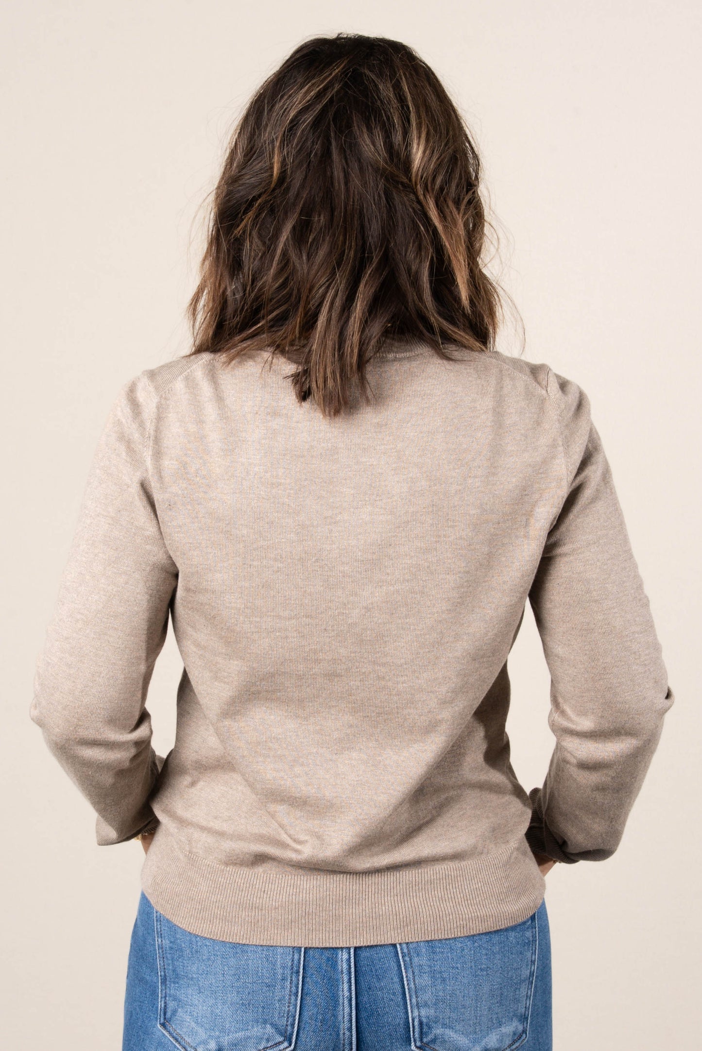 Timeless Ease Marled Knit Sweater Cardigan