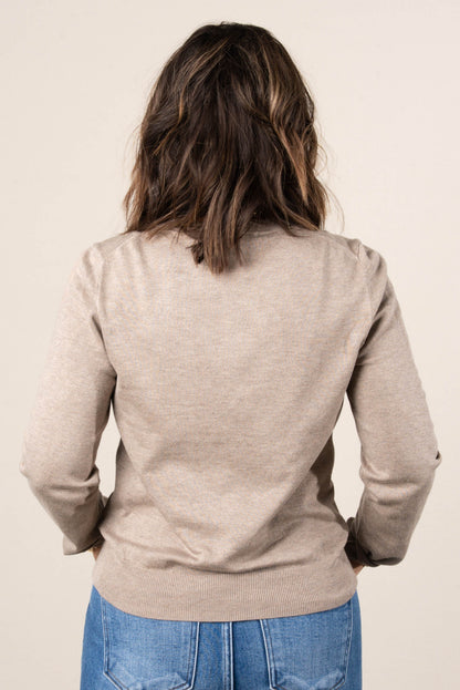Timeless Ease Marled Knit Sweater Cardigan