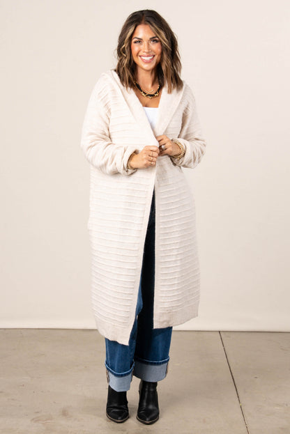 Sorrel Open Front Hooded Duster Cardigan