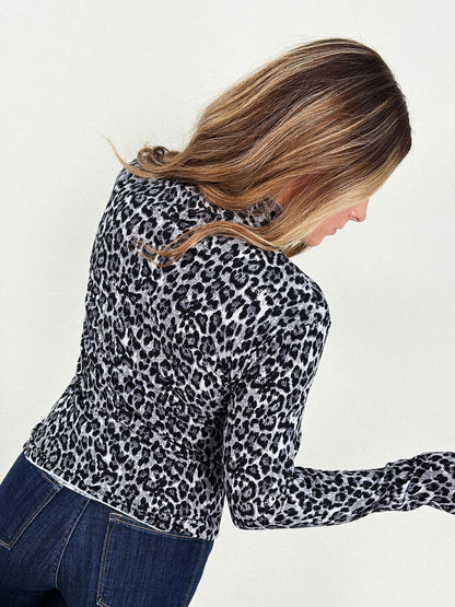 Wild One Leopard Lettuce Hem Top