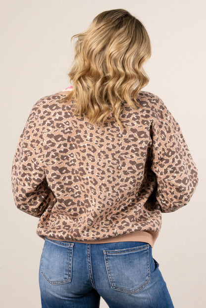 Born To Roam Leopard Sweater Cardigan