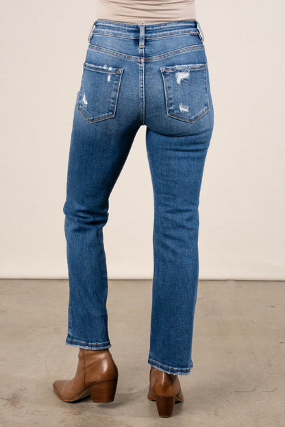 Risen Daisy High Rise Tummy Control Crop Bootcut Jeans