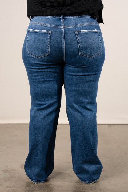 Risen Denim | Shiloh High Rise Tummy Control Straight Leg Ankle Jeans