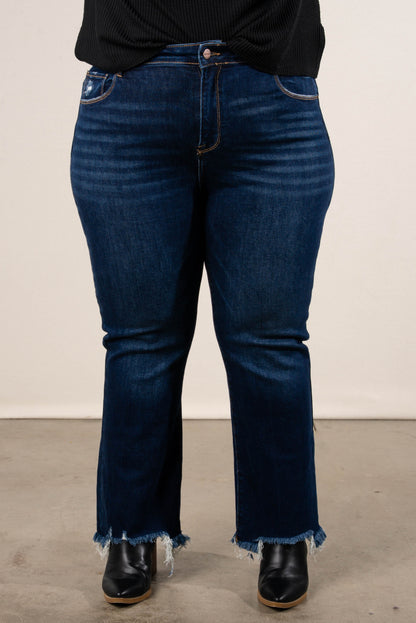 Risen Denim | Milani High Rise Crop Straight Leg Jeans