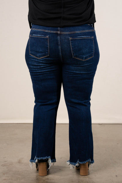 Risen Denim | Milani High Rise Crop Straight Leg Jeans