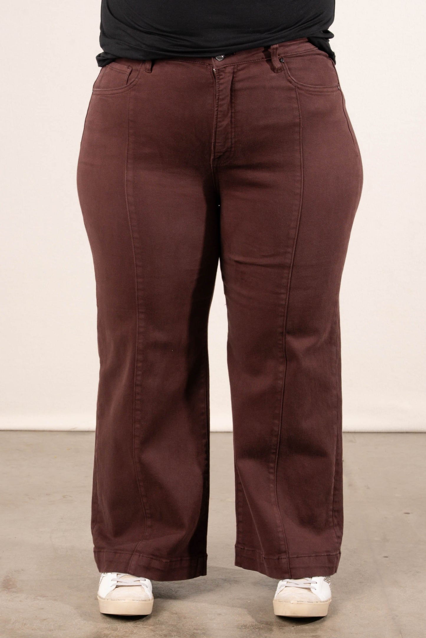 Risen Aiden High Rise Tummy Control Crop Wide Leg Jeans