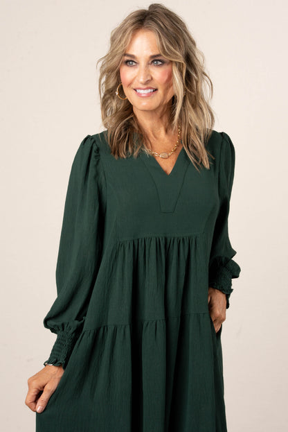 Embraceable You Tiered Midi Dress