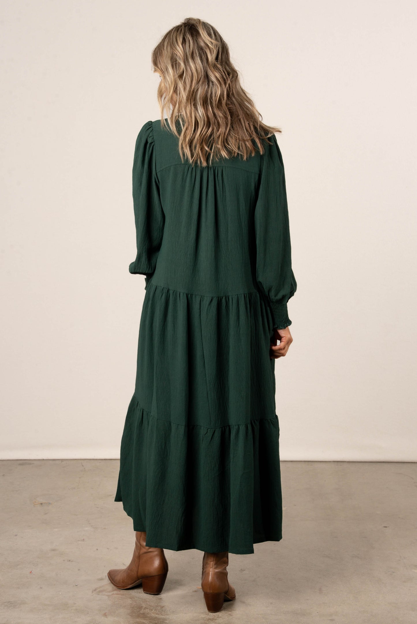 Embraceable You Tiered Midi Dress