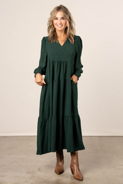 Embraceable You Tiered Midi Dress