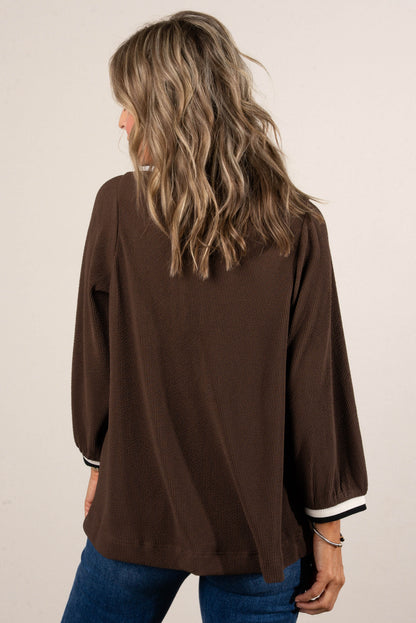 Riviera Contrast Trim Half Zip Pullover