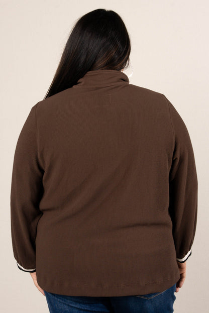 Riviera Contrast Trim Half Zip Pullover
